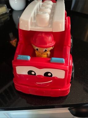 Abc Red Toy Fire Truck with Driver - Kids Toys